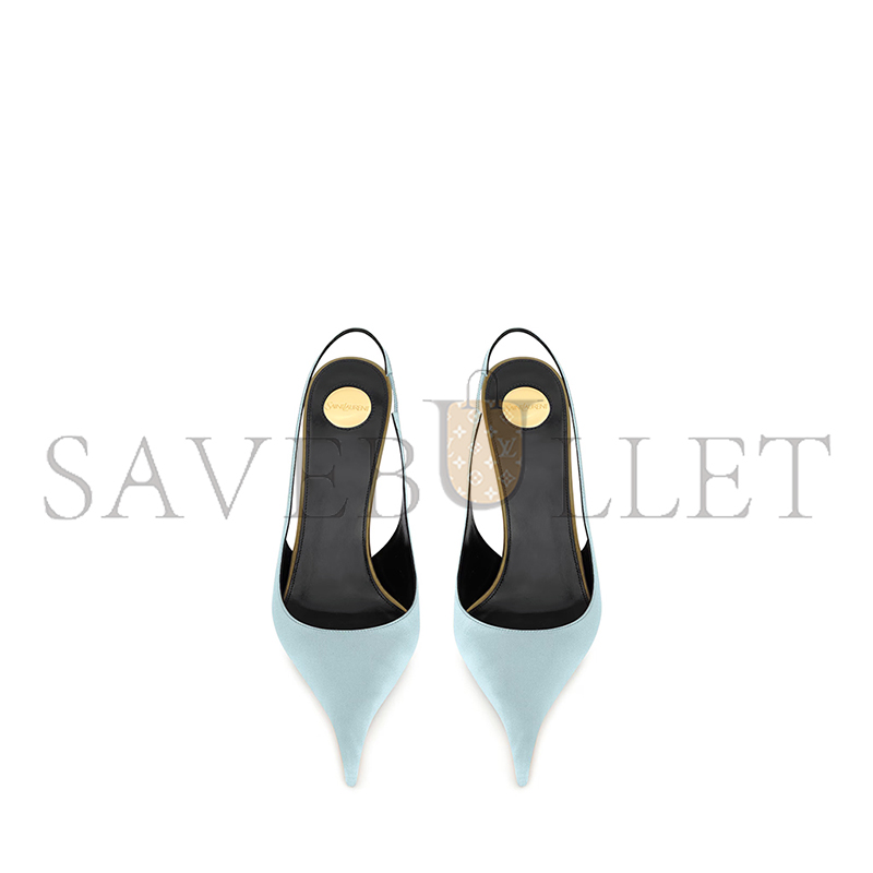 Y51 deroche slingback pumps in satin crepe 8591049qnag4707